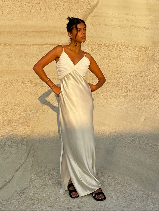 Frame Denim Dresses & Skirts - Frame Denim Ivory Satin Slip